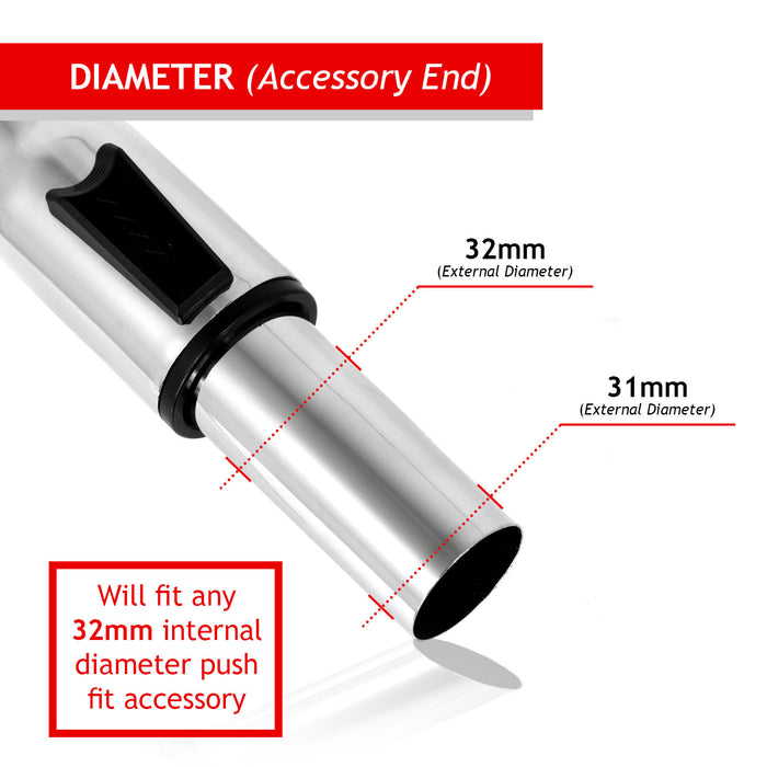 Telescopic Rod & Mini Brush Tool Kit for GOBLIN Vacuum Cleaners (32mm Diameter)