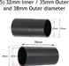 Sander Planer Dust Extractor Power Tool Adapters for AEG Vacuum Cleaners (Pack of 6, 26mm 30mm 32mm 35mm 38mm)