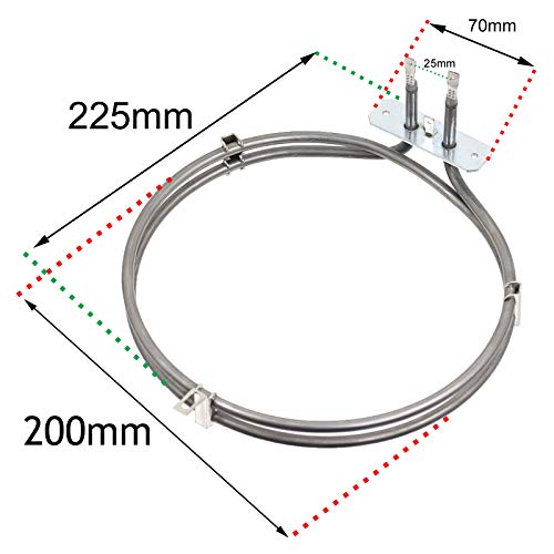 Fan Oven Element compatible with Beko measurements 