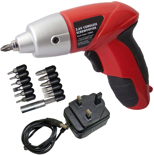 35 Piece Chrome Vanadium Magnetic Screwdriver Bit Tool Set + Cordless Rechargeable Electric Screwdriver