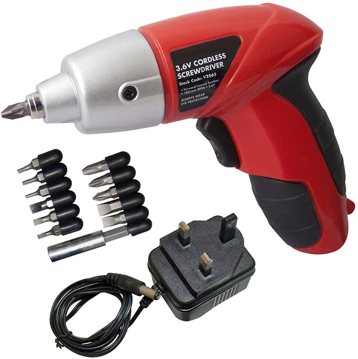 35 Piece Chrome Vanadium Magnetic Screwdriver Bit Tool Set + Cordless Rechargeable Electric Screwdriver