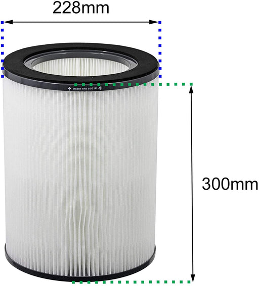 HEPA Filter for VAX Air Purifier ACAMV101 Air 300 Type 141 Replacement Part