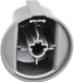 Control Knob Switch Button for INDESIT FIM Cooker Oven (Silver/INOX)
