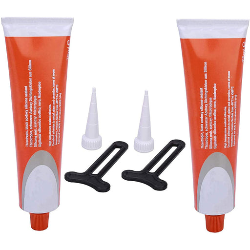 Silcoset 158 Oven Door Adhesive Silicone High Temperature Resistant Glue 75ml (Pack of 2)