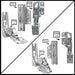 Door Hinge for LLOYDS Fridge Freezer - 3363 3362 5.0 41,5 Integrated Left and Right Hinges Pair