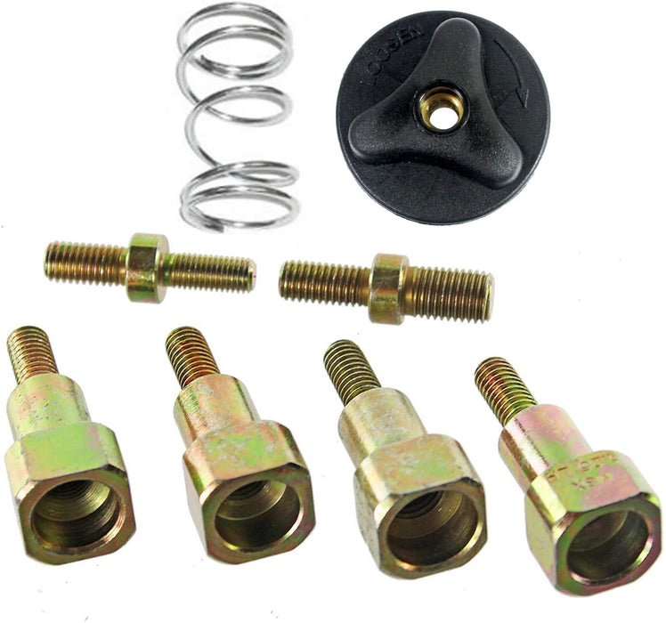 UNIVERSAL Dual Line Manual Feed Head with Bolts + 2 x 90m Refill for Strimmer/Trimmer/Brushcutter