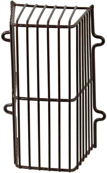Universal Plastic Coated CCTV Camera Guard / Security Light Cage (Brown)