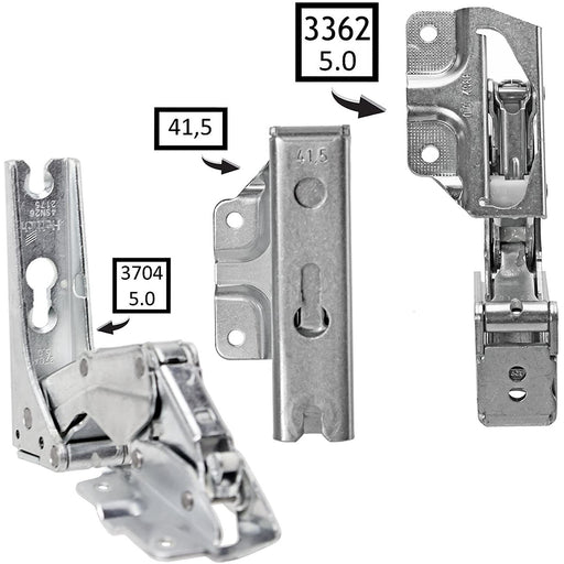 Door Hinge for PABL Fridge Freezer - Integrated Left and Right Hinges Pair
