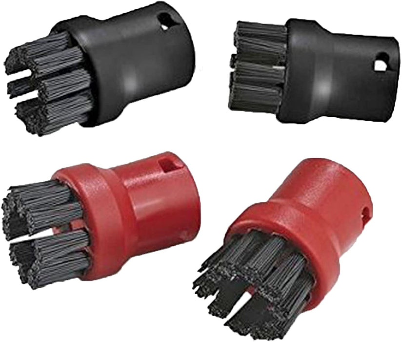 Nylon + Brass Wire Brush Tool Nozzles for Karcher Steam Cleaners (Pack of 8)