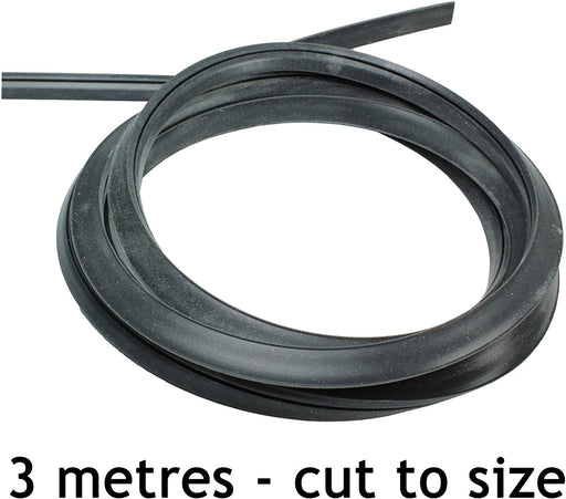 Universal 3 and 4 Sided Rubber Oven Cooker Door Seal (With Barbed Corner Clips)
