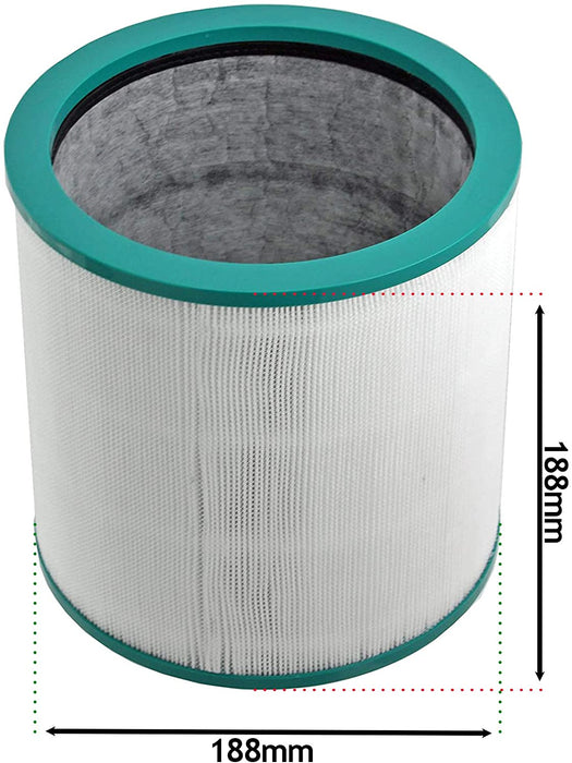 Glass 360° Filter for DYSON Air Purifier Pure Cool Link Tower (Pack of 4)