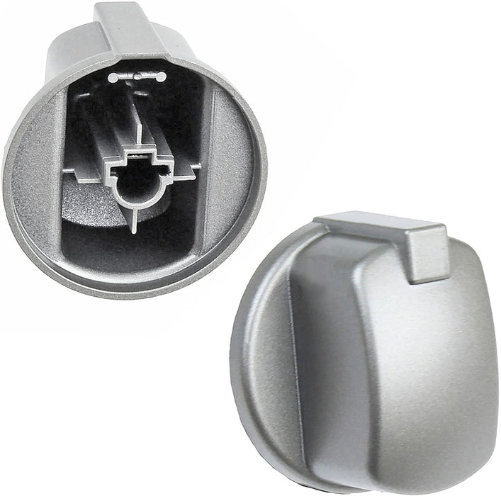 Control Knob Switch Button for INDESIT FIM Cooker Oven (Silver/INOX)