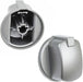 Control Knob Switch Button for INDESIT FIM Cooker Oven (Silver/INOX)