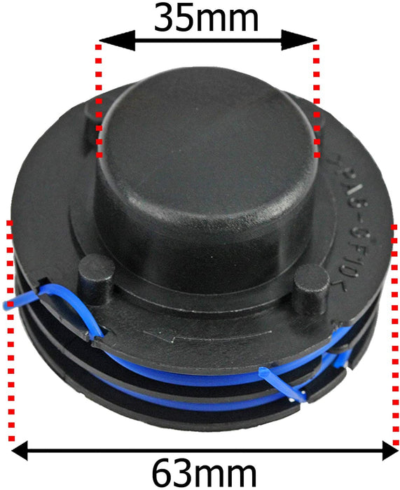Line & Spool for Qualcast GGT3001 PWR300GTB TRY250SG Strimmer Trimmer