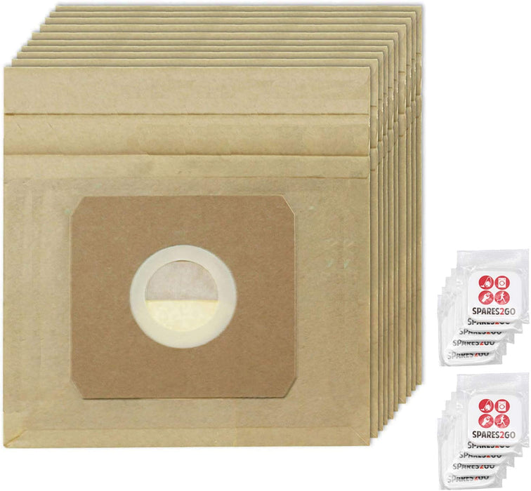 Strong Dust Bags for NILFISK HT806 GM60 COUPE NEO Vacuum Cleaner (Pack of 10) + 10 Freshener Tabs