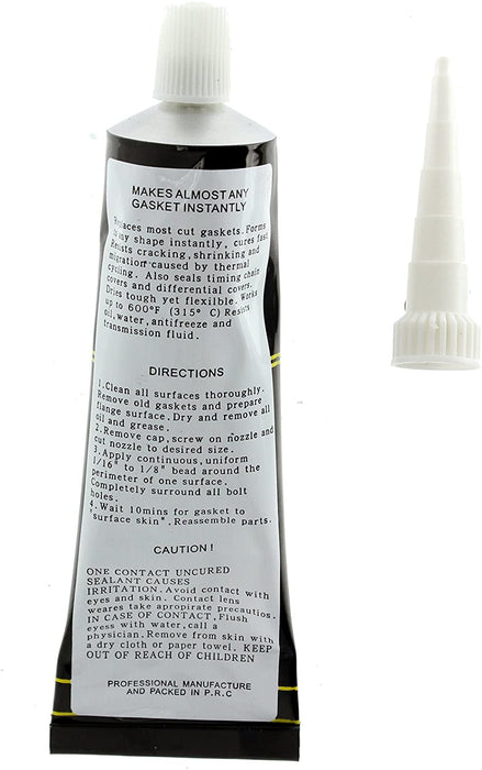 Oven Glass Door Glue Seal High Temperature Hi Temp Resistant Silicone -80ºF to 600ºF (Pack of 2)