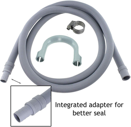 Drain Hose Extension Pipe Kit for Bosch Washing Machine Dishwasher (2.5m, 19mm / 22mm)