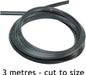 Door Seal + Silicone Glue for HOTPOINT INDESIT CREDA Oven Cooker 3m Cut to Size (3 & 4 sided, Rounded + 90º Clips)