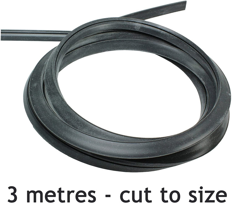 Oven Door Seal + Silicone Glue for BELLING PRESTIGE PRIMA CANNON Cooker 3m Cut to Size (3 & 4 sided, Rounded + 90º Clips)