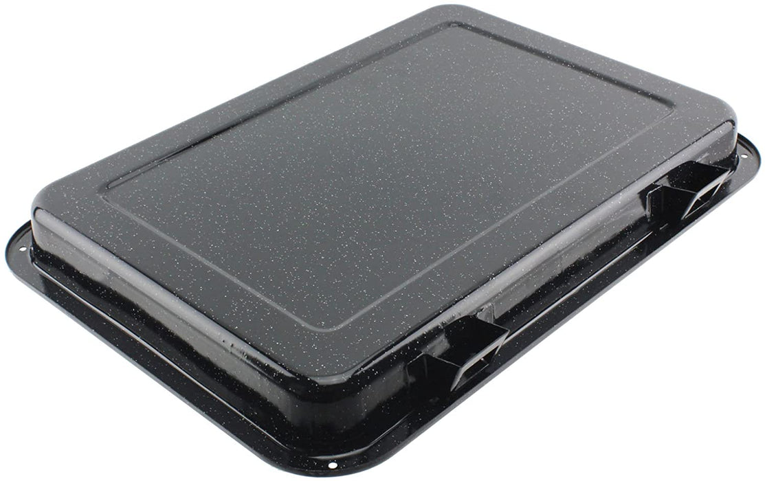 Large Grill Pan, Rack & Dual Detachable Handles with Adjustable Shelf for BELLING Oven Cookers