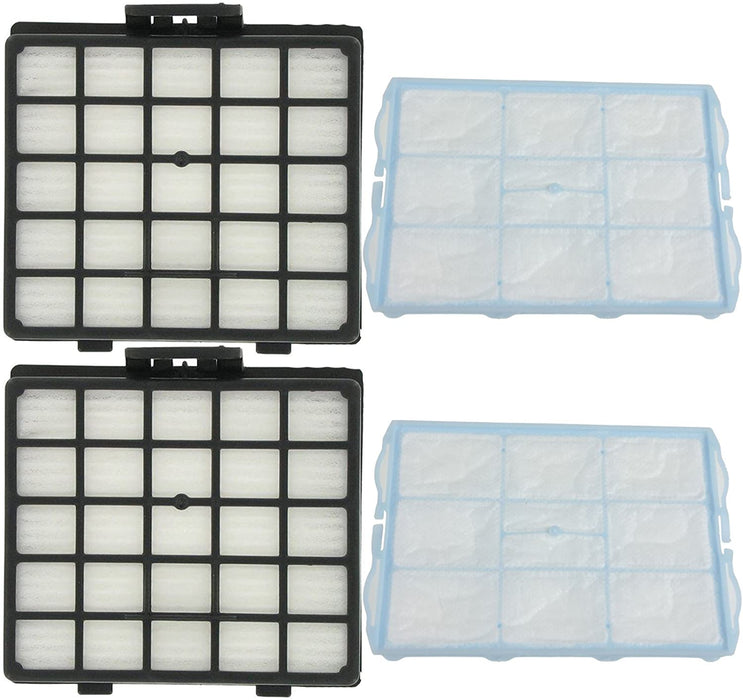 Washable Motor & HEPA Filter for PROFILO VS6PT1830/03 VS6PT2022/03 Vacuum Cleaner (Pack of 4)