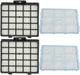 Washable Motor & HEPA Filter for PROFILO VS6PT1830/03 VS6PT2022/03 Vacuum Cleaner (Pack of 4)