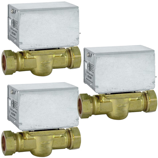 Motorised 2 Port Inline Zone Valve for HONEYWELL V4043 Central Heating Boiler Systems 22mm (Pack of 3)