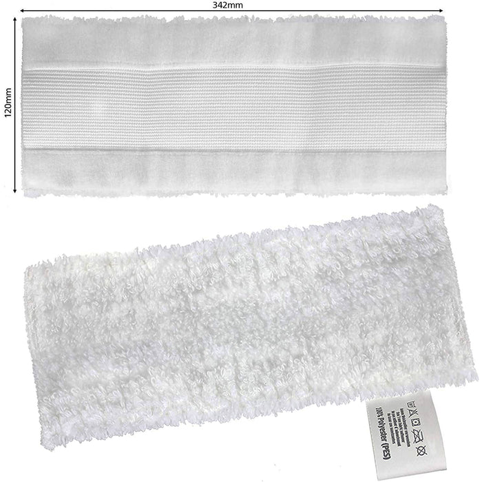 Floor Pads x 2 + 500ml Detergent for KARCHER Easyfix SC1 SC2 SC3 SC4 SC5 Series Steam Cleaner