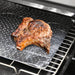 UNIVERSAL Small Grill Pan Rack and Detachable Handle for Oven Cooker + 10 Protective Fat/Grease Absorbent Foil Pads
