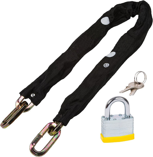 10mm Hardened Steel Motorbike Motorcycle Lock Up Chain 3 Foot Long + Padlock