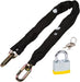 10mm Hardened Steel Motorbike Motorcycle Lock Up Chain 3 Foot Long + Padlock