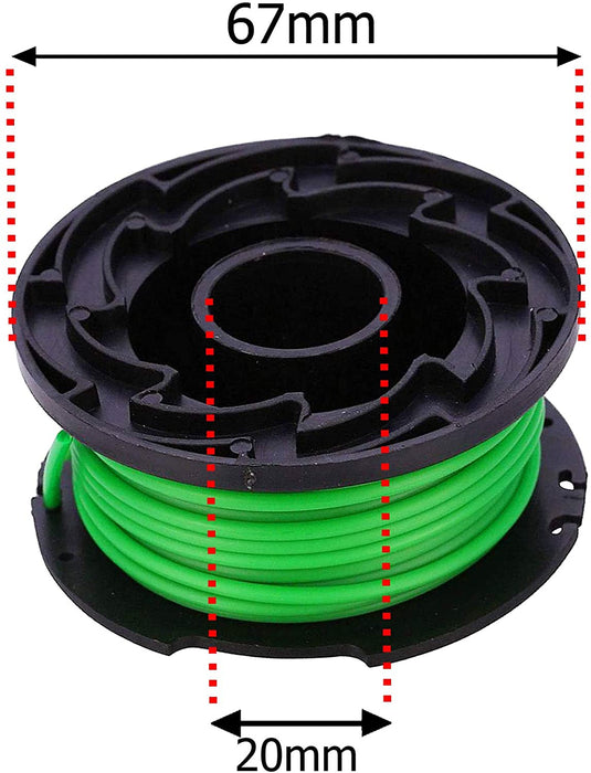 Spool Line Refill for BLACK DECKER Strimmer Trimmer GL7033 GL8033 GL9035 STB3620 (Pack of 4)