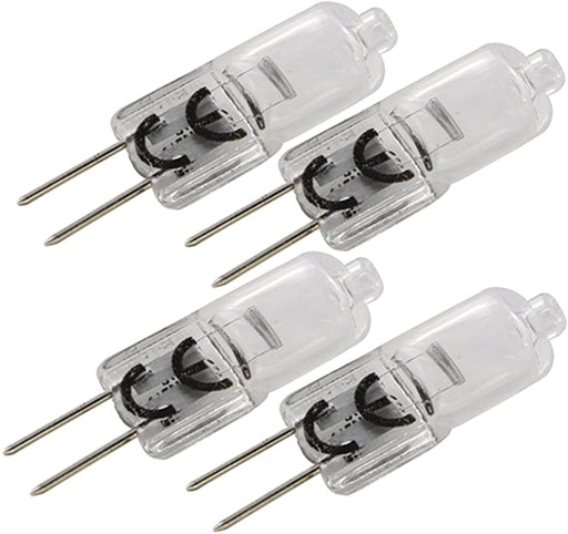 UNIVERSAL Cooker Hood Halogen Light Bulb (20w, G4 / 2 Pin) Pack of 4