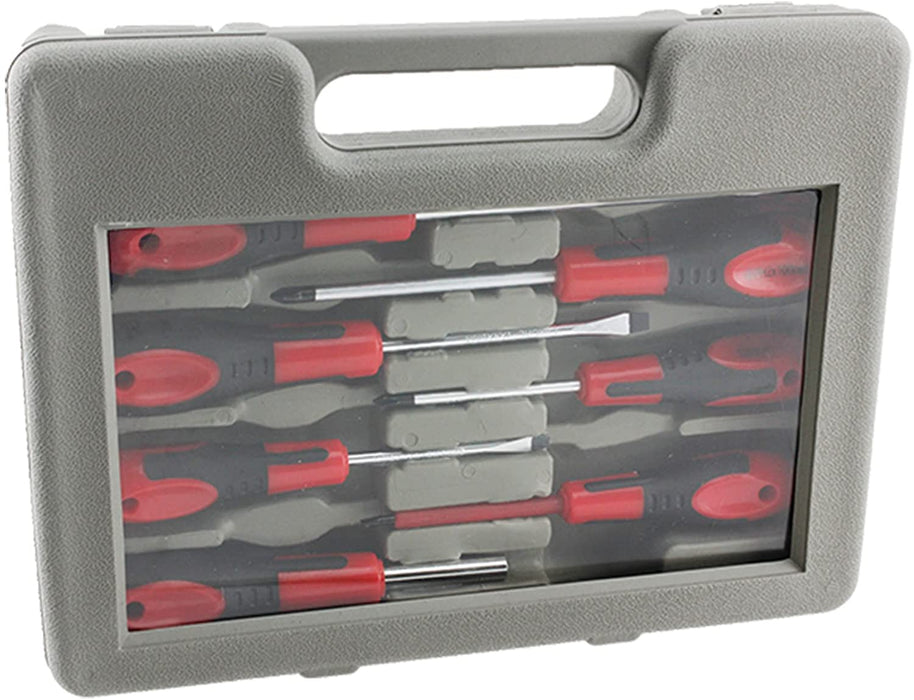 35 Piece Chrome Vanadium Magnetic Screwdriver Bit Tool Set + Cordless Rechargeable Electric Screwdriver