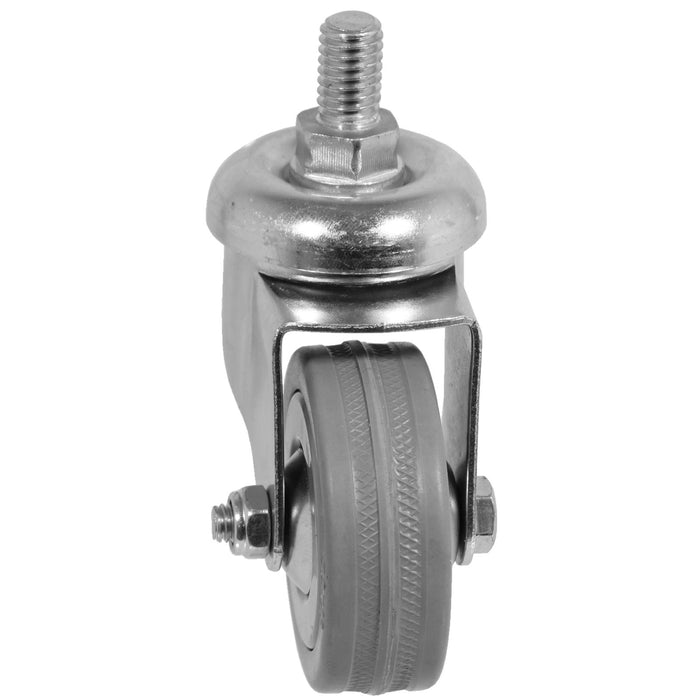Castor Wheel Trolley 50mm M10 Threaded Swivel Non-Marking 4 x Caster Wheels Nuts