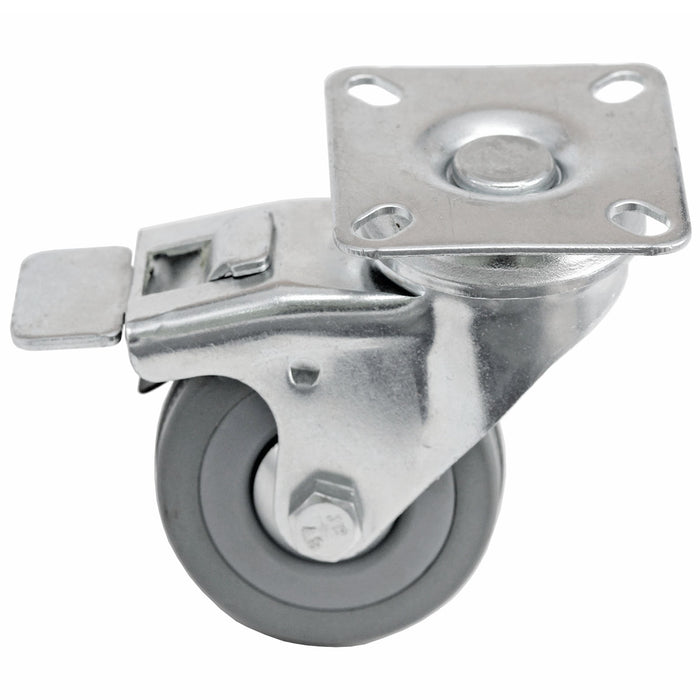 50mm Castor Wheels Trolley Furniture Swivel Caster Small Heavy Duty Braked x 6