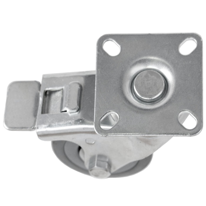 50mm Castor Wheels Trolley Furniture Swivel Caster Small Heavy Duty Braked x 2