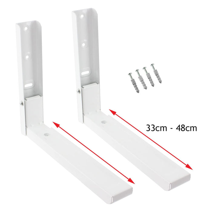 Wall Brackets Mounted Extendable Mountable Garage Workshop Tools Equipment White