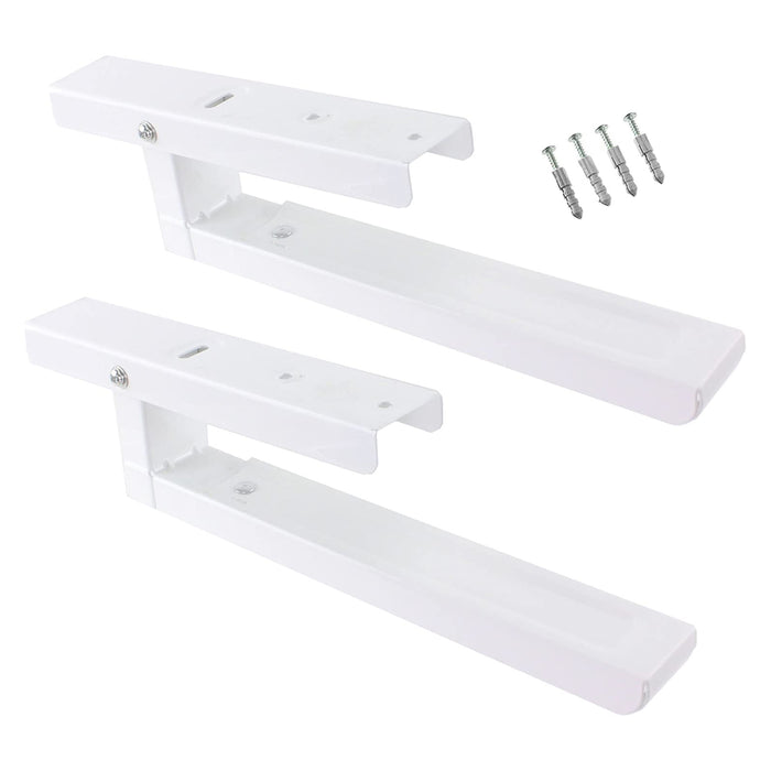 Wall Brackets Mounted Extendable Mountable Garage Workshop Tools Equipment White