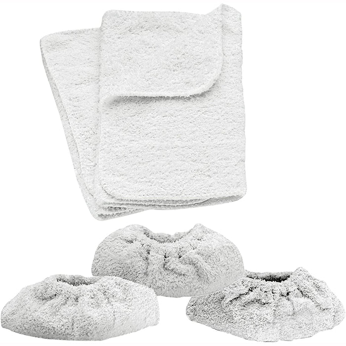 Terry Covers Cloths + Brushes for Karcher SC1.020 SC1020 SC1030 SC4100 Steam Cleaner