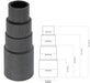 Sander Planer Dust Extractor Power Tool Adapters for STANLEY (Pack of 6, 26mm 30mm 32mm 35mm 38mm)