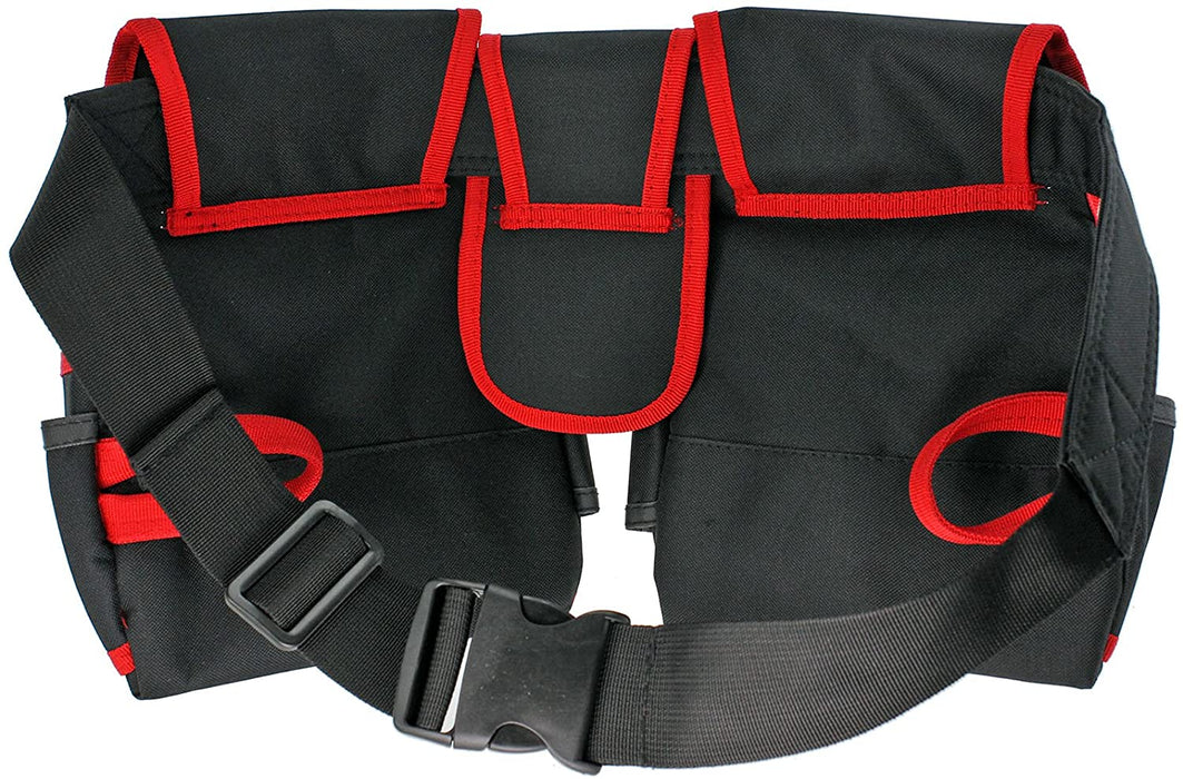 Double Tool Belt 20 Pocket Joiners Carpenter Builder Screwdriver Pouch + Goggles