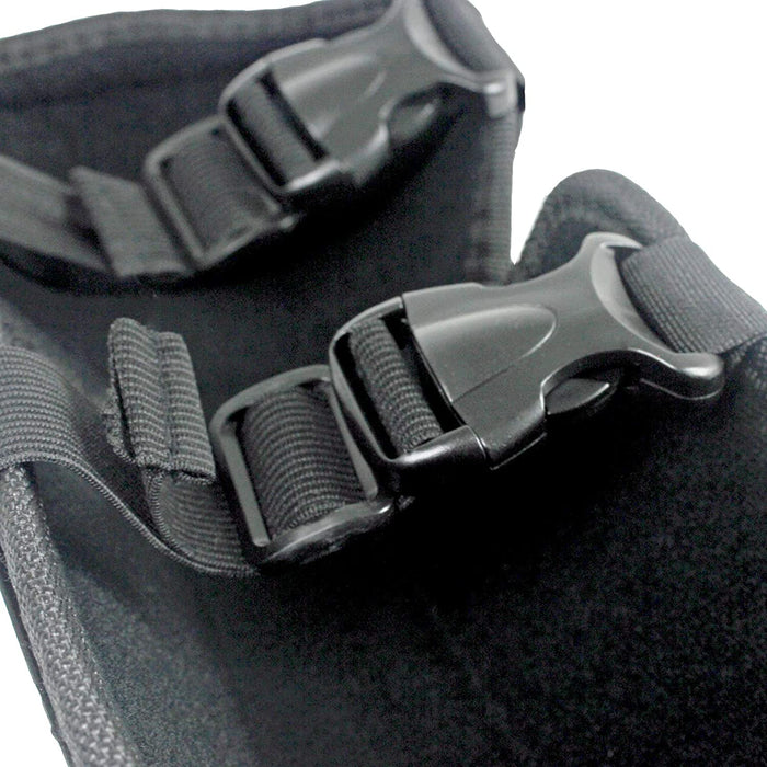 Knee & Shin Guards for Gardening (One Size, Black, 2 Pairs)