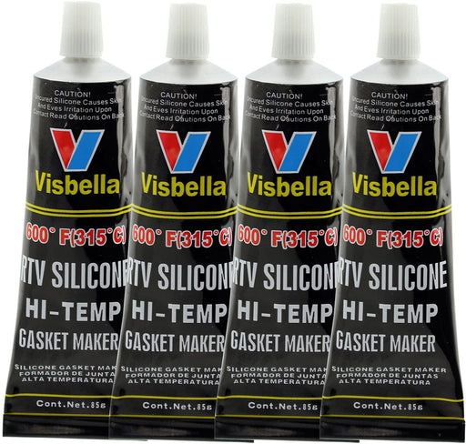 Oven Glass Door Glue Seal High Temperature Hi Temp Resistant Silicone -80ºF to 600ºF (Pack of 4)