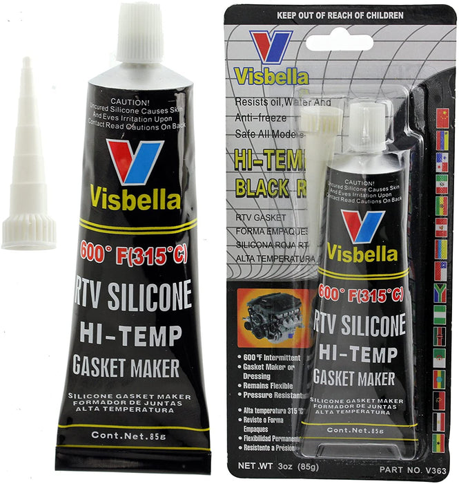 Oven Glass Door Glue Seal High Temperature Hi Temp Resistant Silicone -80ºF to 600ºF (Pack of 4)