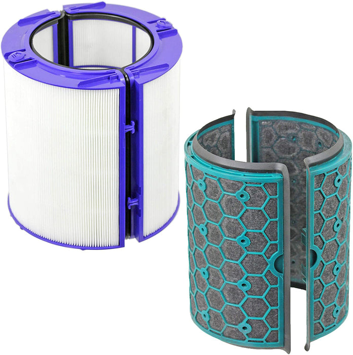 HEPA + Carbon Filter Kit for DYSON 360˚ Glass Activated Carbon Pure Cool DP04 HP04 TP04 Air Purifying Tower Fan (Pack of 2)