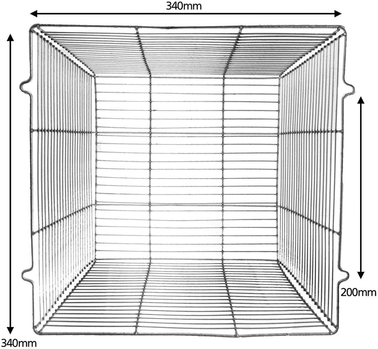 UNIVERSAL Outdoor Lighting Guard Cage Security Alarm Anti Theft Box Stainless Steel (28cm, Square)