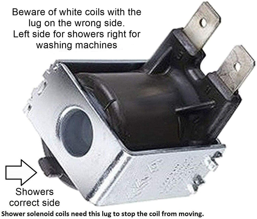 Solenoid Coil, Pressure Relief Device PRD & Seal Kit Compatible with Triton Electric Shower