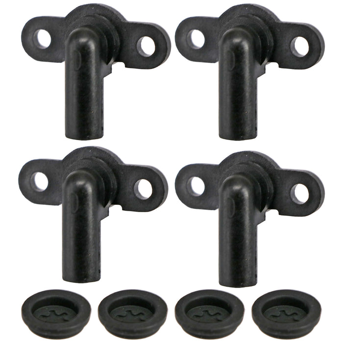 Pressure Relief Device for TRITON Electric Shower PRD + Burst Disc Seal Black x 4