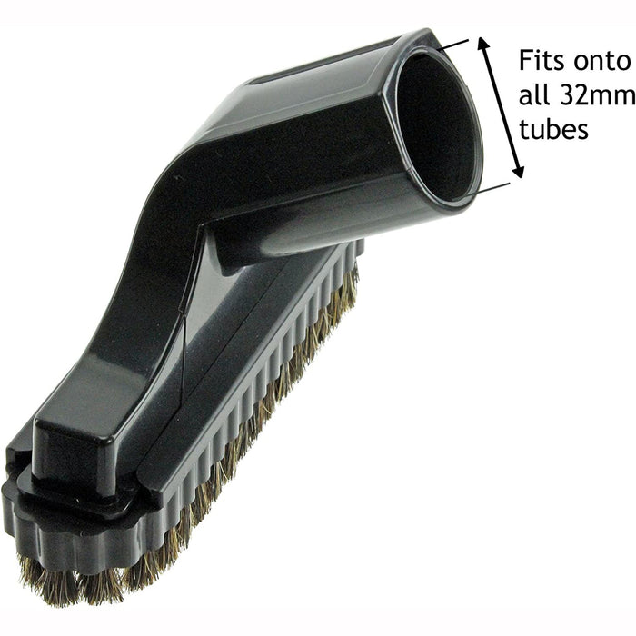 32mm Mini Crevice Stair & Round Brush Tool Kit Fits Nilfisk Vacuum Cleaners